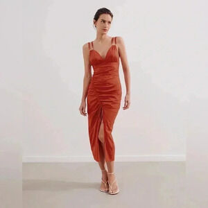 NWT VIX PAULAHERMANNY Misa Detail Midi Dress